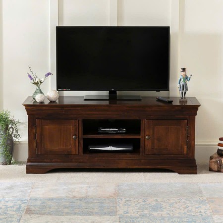 Victoria  - TV 1m2 : Kệ Ti Vi Gổ Sồi  2 Cánh Gỗ